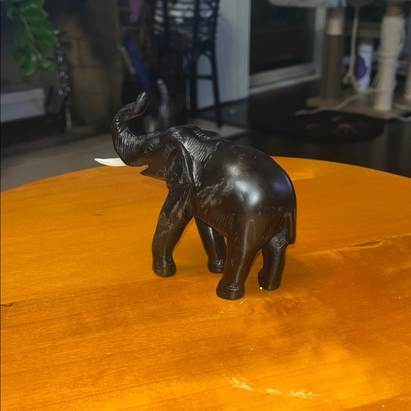 Majestic Black Elephant Sculpture - Picture 4 of 6